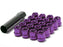 Muteki Spline Drive Lug Nuts Open Ended Purple M12 x 1.25 Universal