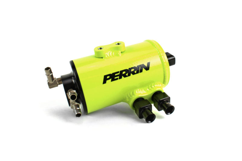 Perrin Performance Air Oil Separator FMIC Neon Yellow Subaru 2002-2014 WRX / 2004-2020 STI