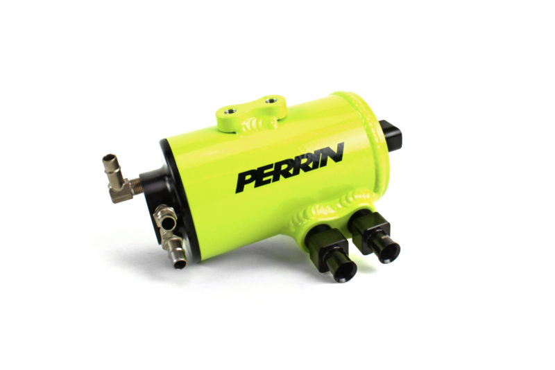 Perrin Air Oil Separator FMIC Neon Yellow Subaru 2002-2014 WRX / 2004-2020 STI