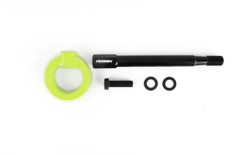 Perrin Front Tow Hook Neon Yellow (Hatch) (PSP-BDY-231NY) | Subaru WRX 2008-2014 / STI 2008-2014 / Legacy GT 2005-2009