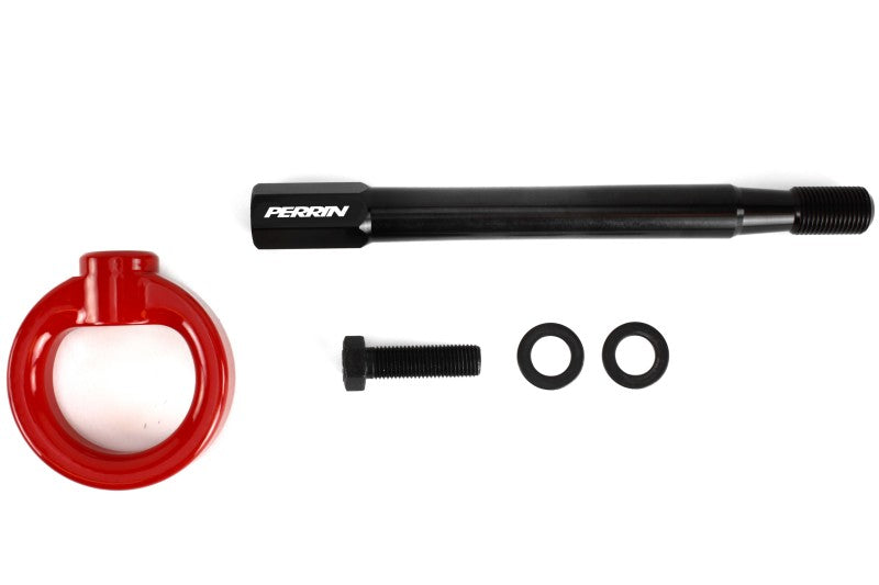 Perrin Performance Front Tow Hook Red Subaru 2008-2014 WRX / 2008-2014 STI