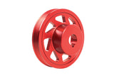 Perrin Performance Lightweight Crank Pulley Red w/o AC Subaru 2002-2014 WRX / 2004-2020 STI