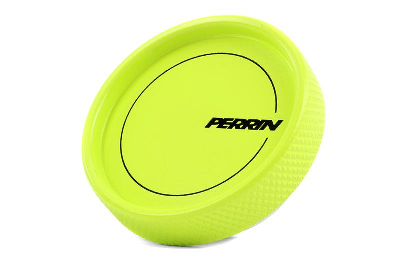 Perrin Performance Oil Cap Billet Neon Yellow Subaru 2002-2020 WRX / 2004-2020 STI / 2013-2020 BRZ