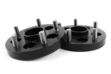 Perrin Wheel Adapter 25mm Bolt-On Type 5x100 to 5x114.3 Bolt Pattern 56mm Hub Centric Set of 2 Black (PSP-WHL-226BK) | Subaru WRX 2002-2014 / STI 2004 / BRZ 2013-2025 / Scion FR-S 2013-2016 / Toyota GT86 2017-2021