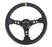 NRG 350mm Sport Steering Wheel 3" Deep Black w/ Yellow Center Marking Universal