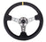 NRG 350mm Sport Steering Wheel 3" Deep Gun Metal w/ Yellow Center Marking Universal