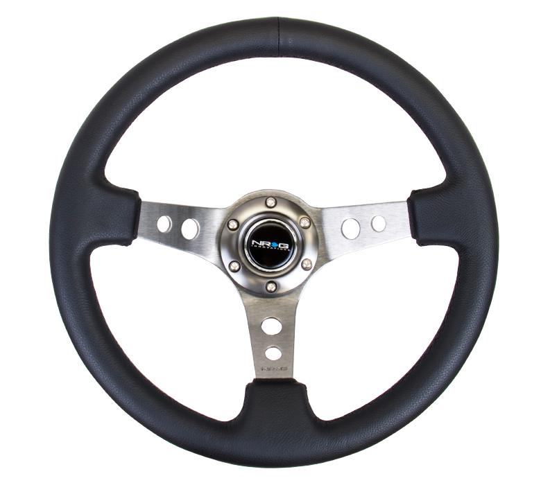 NRG 350mm Sport Steering Wheel 3" Deep Gun Metal | RST-006GM