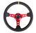 NRG 350mm Sport Steering Wheel 3" Deep Red w/Yellow Center Marking Universal