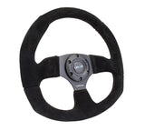 NRG 320mm Sport Suede Steering Wheel Flat Bottom | RST-009S