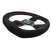 NRG 320mm Sport Suede Steering Wheel Oval w/ Red Stitching Universal
