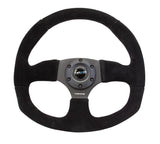 NRG 320mm Sport Suede Steering Wheel Flat Bottom | RST-009S