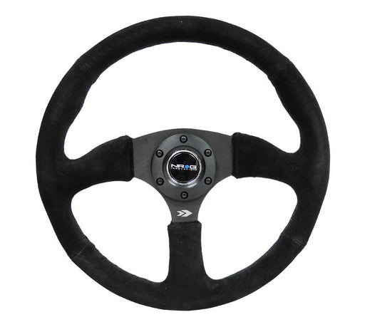 NRG 350mm Steering Wheel Suede Matte Black Center Universal