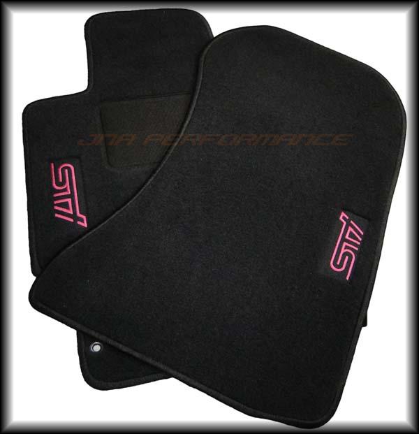 Subaru OEM JDM STI Floot Mats (Black) Front And Rear Included Subaru 2002-2007 WRX / 2004-2007 STI