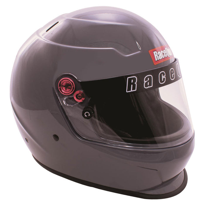 RaceQuip PRO20 Snell SA2020 Full Face Helmet Gloss Steel Size Large Universal
