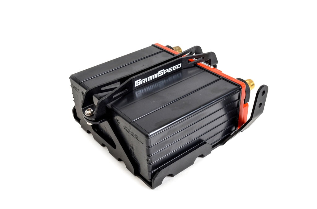 GrimmSpeed Lightweight Battery Mount Kit Black Subaru 2008-2018 WRX / 2008-2020 STI