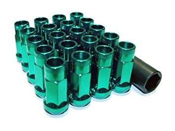 Wheel Mate Muteki SR48 Lug Nuts Open Ended Green M12 x 1.25 | 32905G