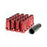 Muteki SR48 Lug Nuts Open Ended Red M12 x 1.25 Universal