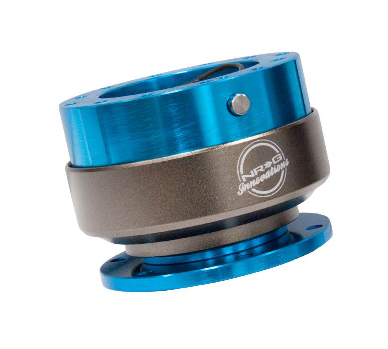 NRG Quick Release Gen 2.0 New Blue w/ Titanium Chrome Ring | SRK-200NB