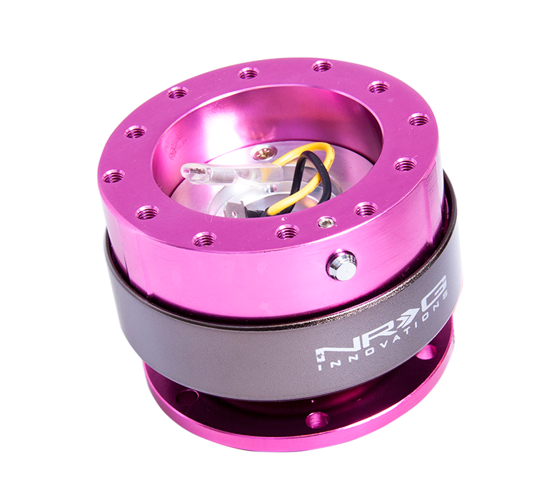 NRG Quick Release Gen 2.0 Pink Body w/ Titanium Chrome Ring | SRK-200PK