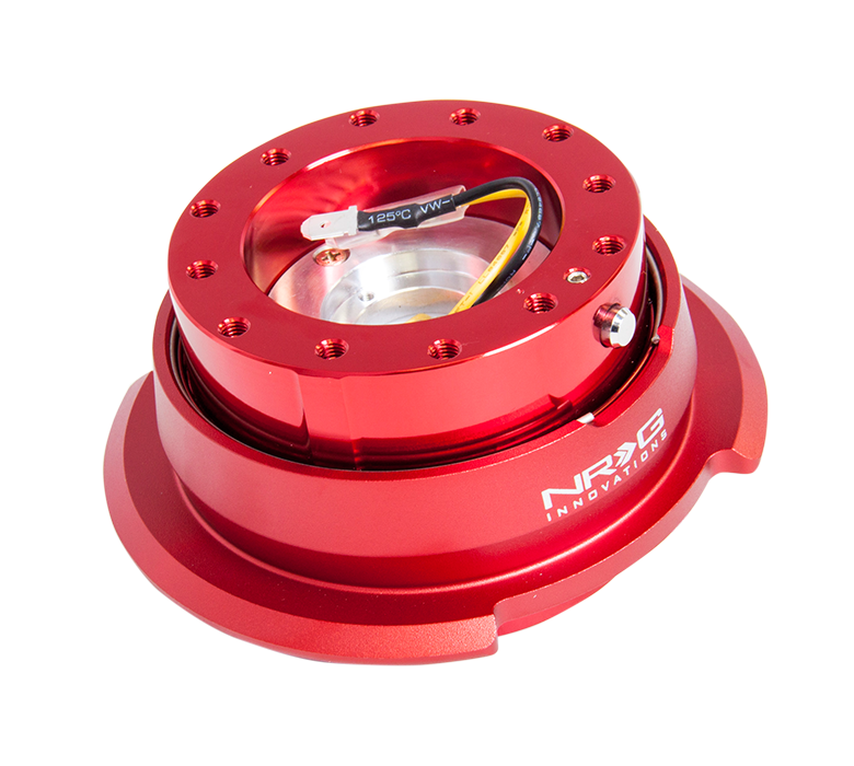 NRG Quick Release Gen 2.8 Red Body w/ Diamond Cut Ring Universal