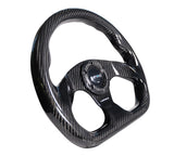 NRG 320mm Steering Wheel Carbon Fiber Flat Bottom | ST-009CF/BK