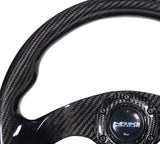 NRG 320mm Steering Wheel Carbon Fiber Flat Bottom | ST-009CF/BK