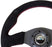NRG 330mm Sport Suede Steering Wheel w/ Red Stitching Universal