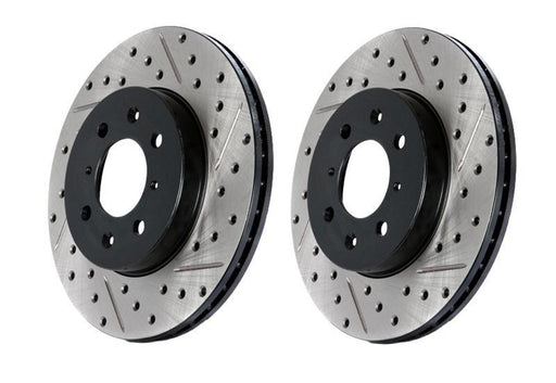StopTech Drilled And Slotted Rotor Left Front Subaru 2015-2021 WRX