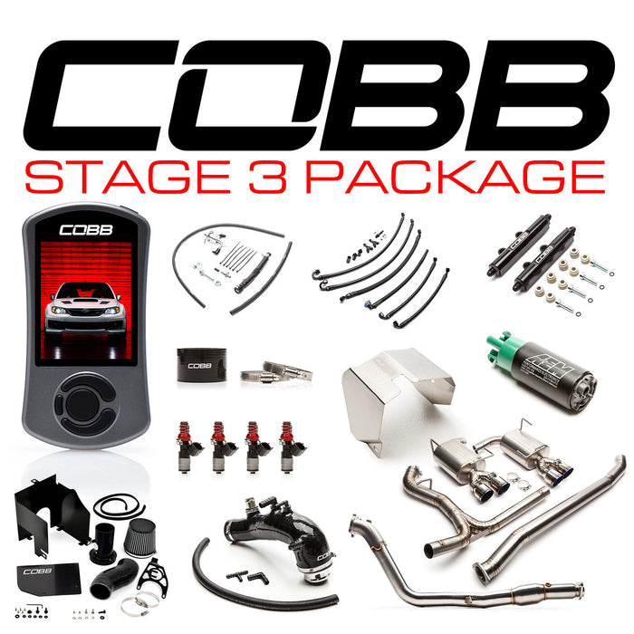 Cobb Tuning Stage 3 Power Package Titanium Black (SEDAN) Subaru 2011-2014 STI