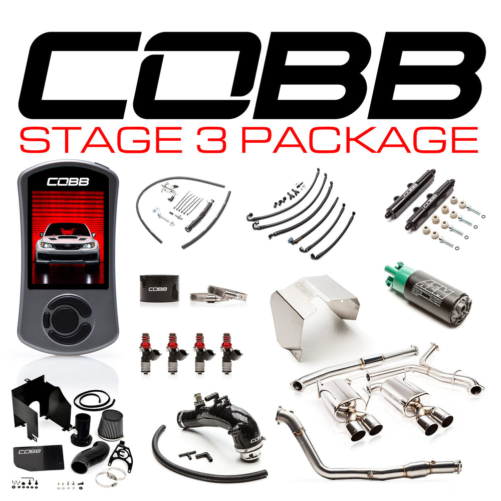 Cobb Tuning Stage 3 Power Package Black (SEDAN) Subaru 2011-2014 STI