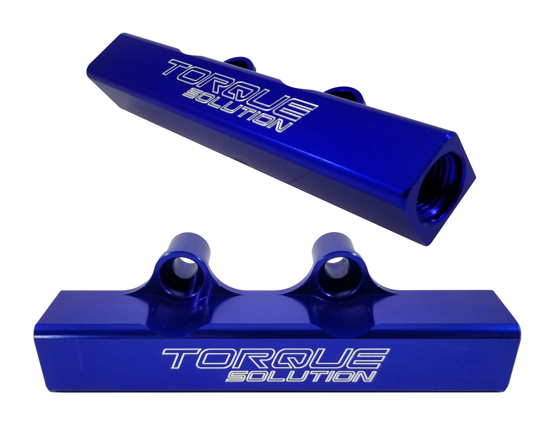Torque Solution Top Feed Fuel Rails Blue Subaru 2002-2014 WRX / 2007-2019 STI