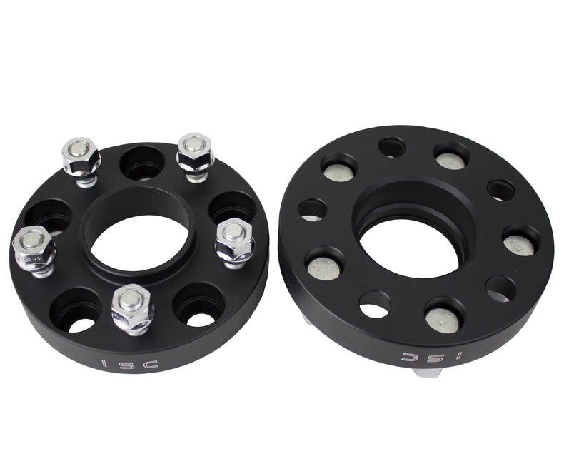 ISC Suspension Wheel Spacers 25mm 5x100 Hub Centric  Black (Pair) Subaru 2002-2014 WRX / 2004 STI / 2013-2019 BRZ