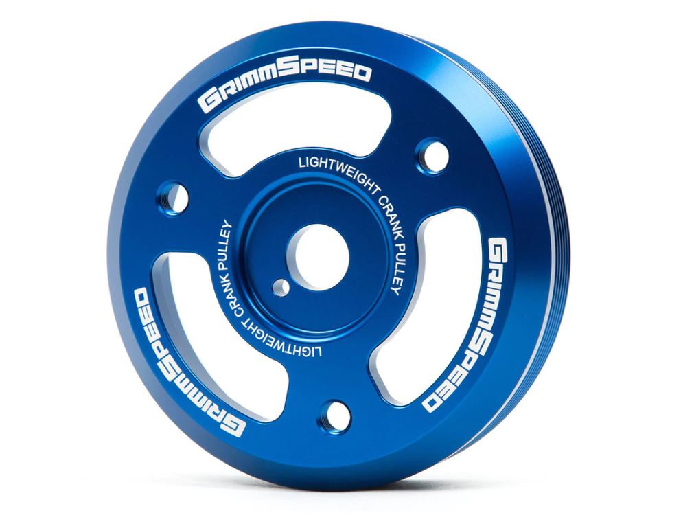 GrimmSpeed Lightweight Crank Pulley Blue Subaru 2015-2018 WRX / 2013-2019 BRZ