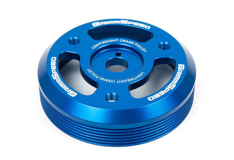 GrimmSpeed Lightweight Crank Pulley Blue Subaru 2015-2018 WRX / 2013-2019 BRZ