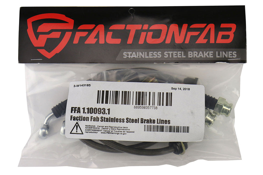 FactionFab Stainless Steel Front Brake Lines Subaru 2008-2020 WRX