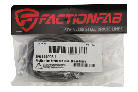 FactionFab Stainless Steel Rear Brake Lines Subaru 2004-2007 STI