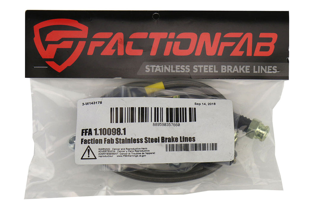FactionFab Stainless Steel Front Brake Lines Subaru 2002-2005 WRX
