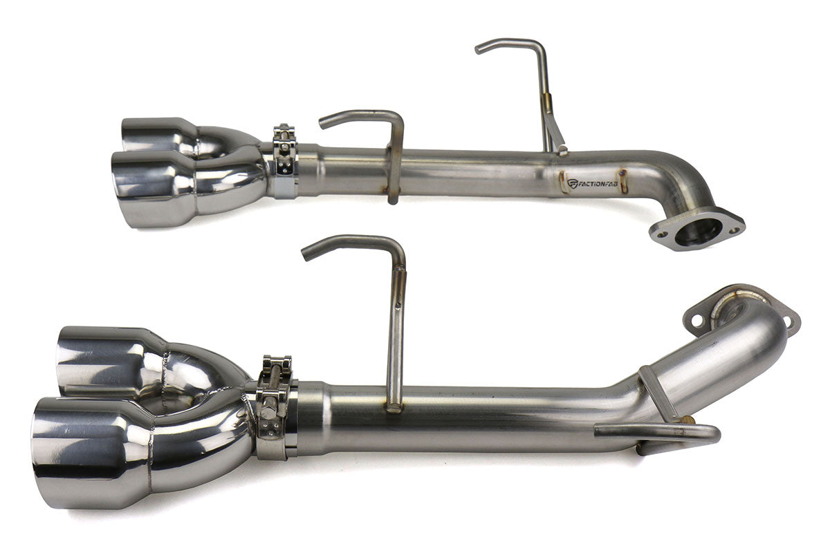 FactionFab Axle Back Exhaust w/ Polished Tips (SEDAN) Subaru 2011-2014 WRX / 2011-2014 STI