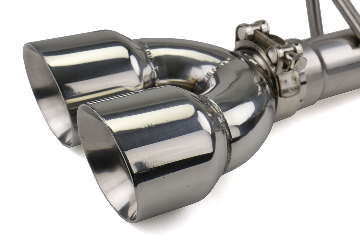 FactionFab Axle Back Exhaust w/ Polished Tips (SEDAN) Subaru 2011-2014 WRX / 2011-2014 STI
