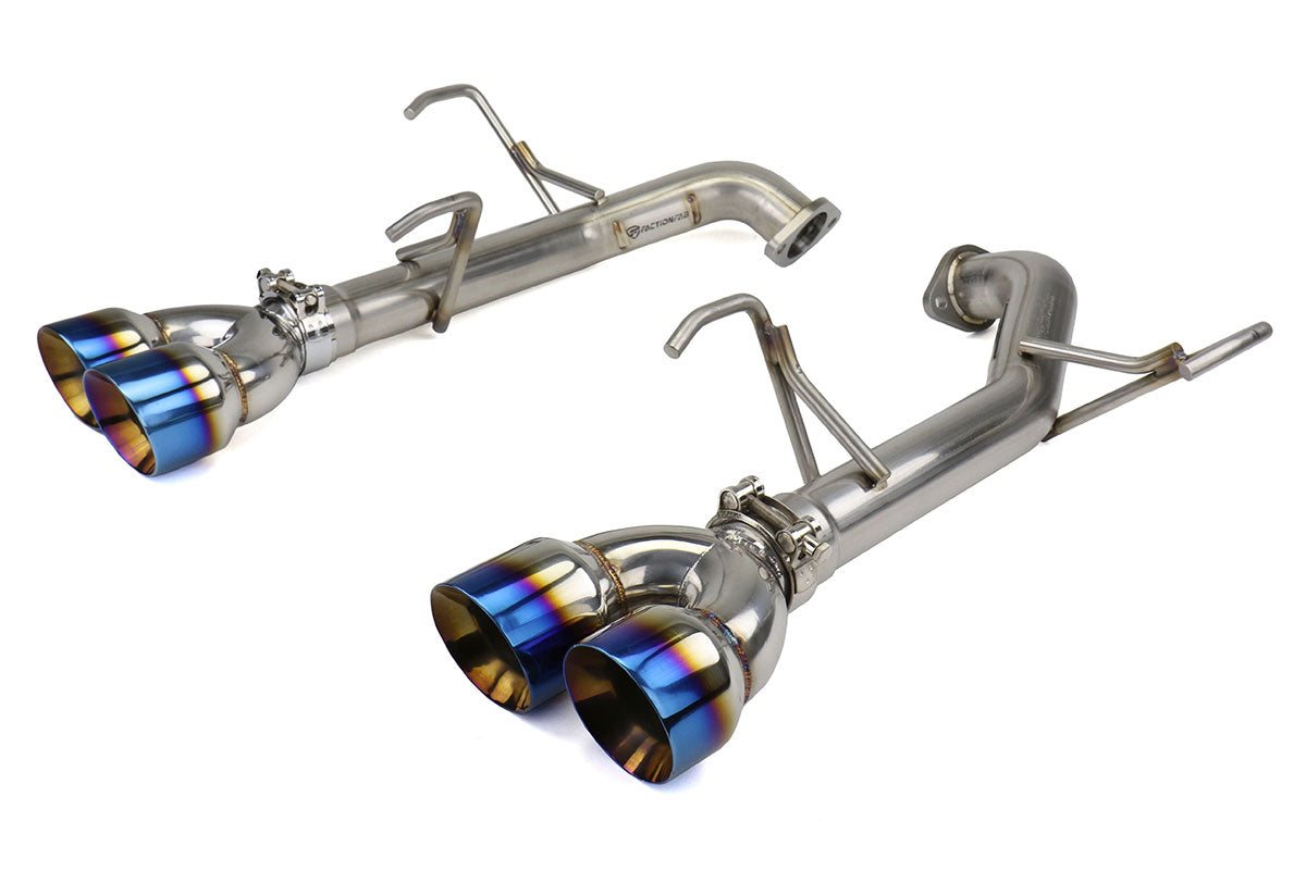 FactionFab Axle Back Exhaust w/ Staggered Burnt Tips (SEDAN) Subaru 2011-2014 WRX / 2011-2014 STI