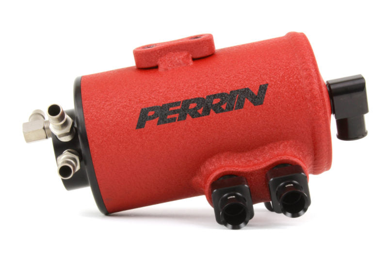 Perrin Air Oil Separator FMIC Red Subaru 2002-2014 WRX / 2004-2020 STI