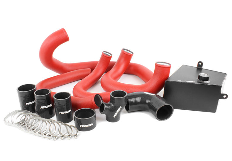 Perrin FMIC Piping Kit Red With Black Couplers (PSP-ITR-437-2RD/BK) | Subaru WRX 2015-2021