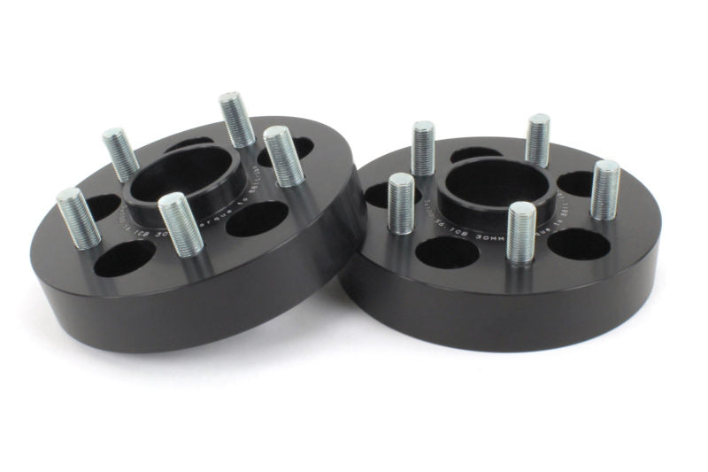 Perrin Performance Wheel Spacers 30mm Hub-Centric 5x100 Bolt Pattern Black (One Pair) Subaru 2002-2014 WRX / 2004 STI / 2013-2020 BRZ