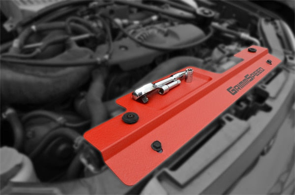GrimmSpeed Radiator Shroud w/ Tool Tray Red Subaru 2002-2007 WRX / 2004-2007 STI