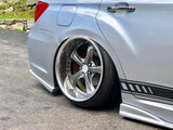 JNA Performance V Style Rear Bumper Lip Extensions Polyurethane (SEDAN) Subaru 2011-2014 WRX / 2011-2014 STI